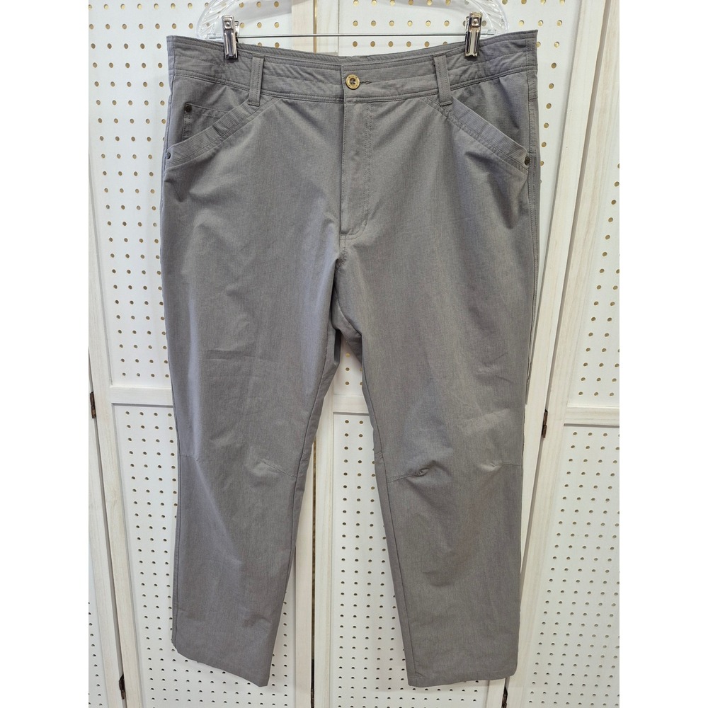 Killik Men's Gray Outdoor Performance Hiking Pants Size 40 Articulated Knee